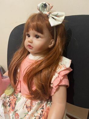 Дитяча Колекційна Лялька Реборн Reborn Дівчинка Злата (Вінілова Лялька) Висота 60 см