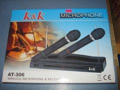 Микрофон динамический с базой - K&K AT-306 (2 микрофона)