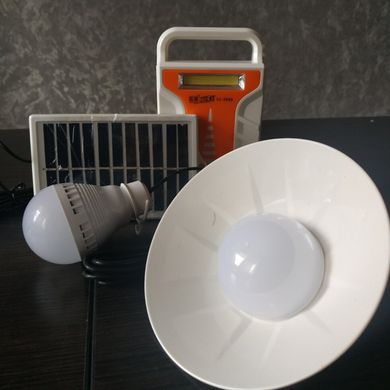 Автономная солнечная портативная система с повербанком+ фонарь + led лапми GD lite