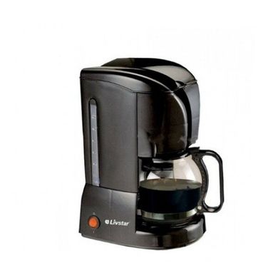 Кофемашина крапельна кавоварка LIVSTAR LSU-1188, 850 Вт на 1,5 л (10-12 чашок) Чорна