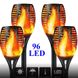 Комплект садових світильників Факел 4 шт [Flame Light] з імітацією вогню 96LED 72cm IP65 10 годин
