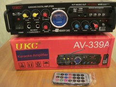 Аудио Усилитель звука UKC 339+караоке ,радио ,SD,USB