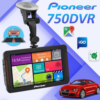 GPS навігатор Pioneer PI750DVR + 1 / 16GB DVR / AV / FM / BT / Wi / Fi