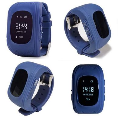 Детские умные часы smart baby watch q50 с gps трекером Темно-синие