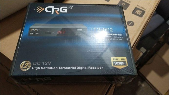 Цифрова приставка T2 CRG 002 YouTube / WiFi / USB Метал корпус 220в / 12в ресивер (тюнер) (опт / роздріб)
