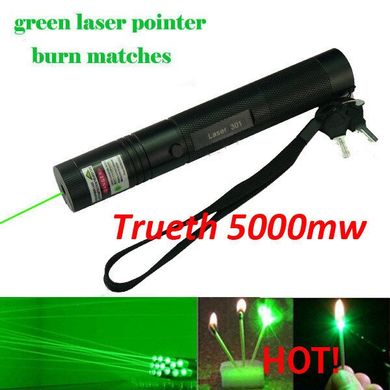 Зелена лазерна указка Laser Pointer PRO 5000 mW