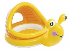 Надувний дитячий басейн з навісом Intex 57124 "Ледачий равлик"