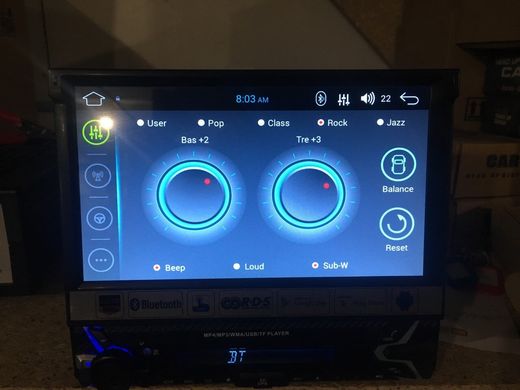 Магнитола 1Din Pioneer 9505 Android 8.1 WI-FI GPS (Выдвижной экран) Bluetooth 9501