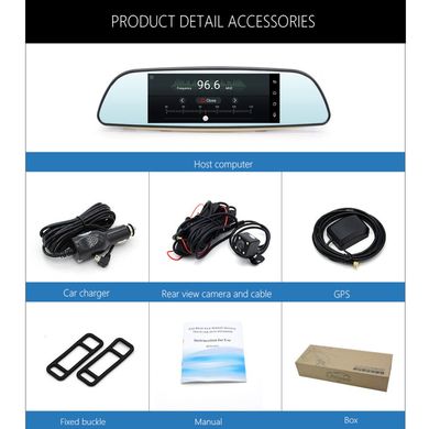 Junsun E515 Автомобільний відеореєстратор навігатор 7 ",, Android, 3G