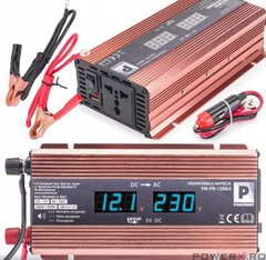 Инвертор преобразователь тока 12-220 1200W Powermat