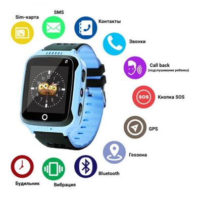 Наручний годинник Smart годинник дитячі з GPS Q528 сині