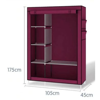 Складной тканевый шкаф 6 отделений HCX Storage Wardrobe, Цвет Коричневый