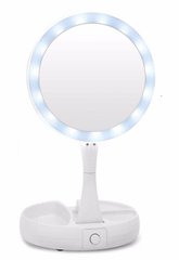 Дзеркало для макіяжу з підсвічуванням led mirror з LED підсвічуванням для макіяжу My Foldaway Magic Makeup