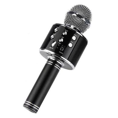 Беспроводной караоке микрофон WSTER 858 черный Original