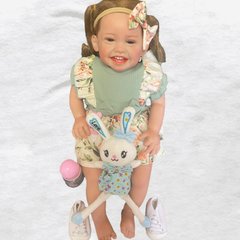 Детская Коллекционная Кукла Реборн Reborn Девочка Лили (Виниловая Кукла) Высота 60 см